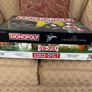 3 monopoly games - can be sold together or all 3